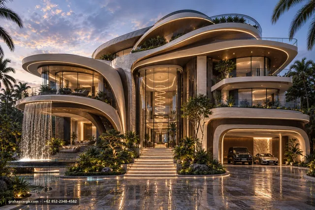 Merancang Perjalanan Air Hujan di Kota Bontang — visual arsitektur 1